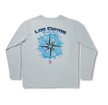 Compass / Silver - Quick Dry UPF 50+ Mens Long Sleeve